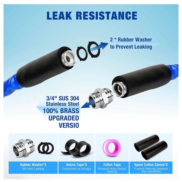 NEW 25 FT Heated Water Hose Withstand Down to -40℉ Lead &  BPA Free - Picture 9 of 14